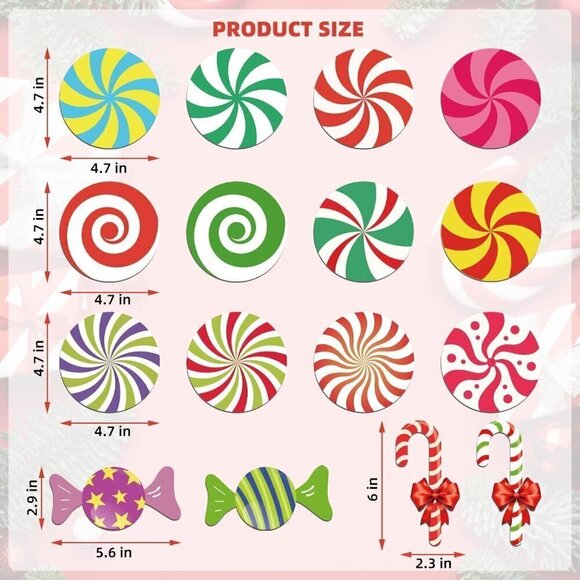 16 PCS Double Sided Christmas Hanging Decorations - Picture 2 of 6